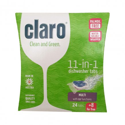 Claro 11in1 Dishwasher Tablets Pack Of 32